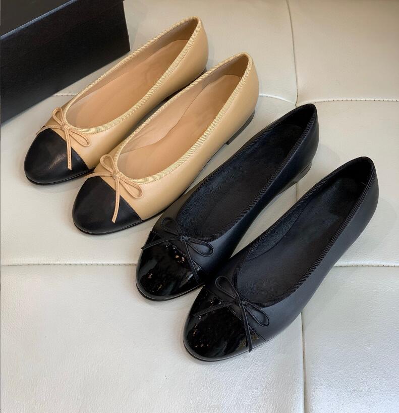 

Designer Brand Shoes Bowknot Women's Loafers Genuine Leather Nude Black Matte Flat Casual Shoes 2023 Spring Luxury Brand Women Wedding Shoes -41 No Box, #4