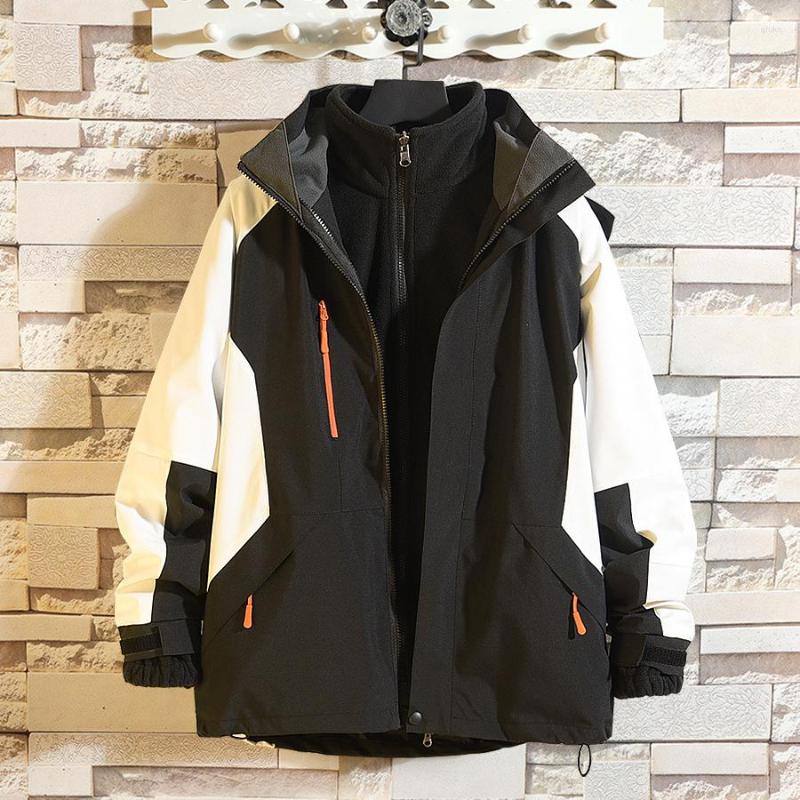 

Men' Jackets Fashion Brand Men Outdoor Coat Original Designer Waterproof Windproof Thickened Cashmere Women Detachable Jacket, Style 13