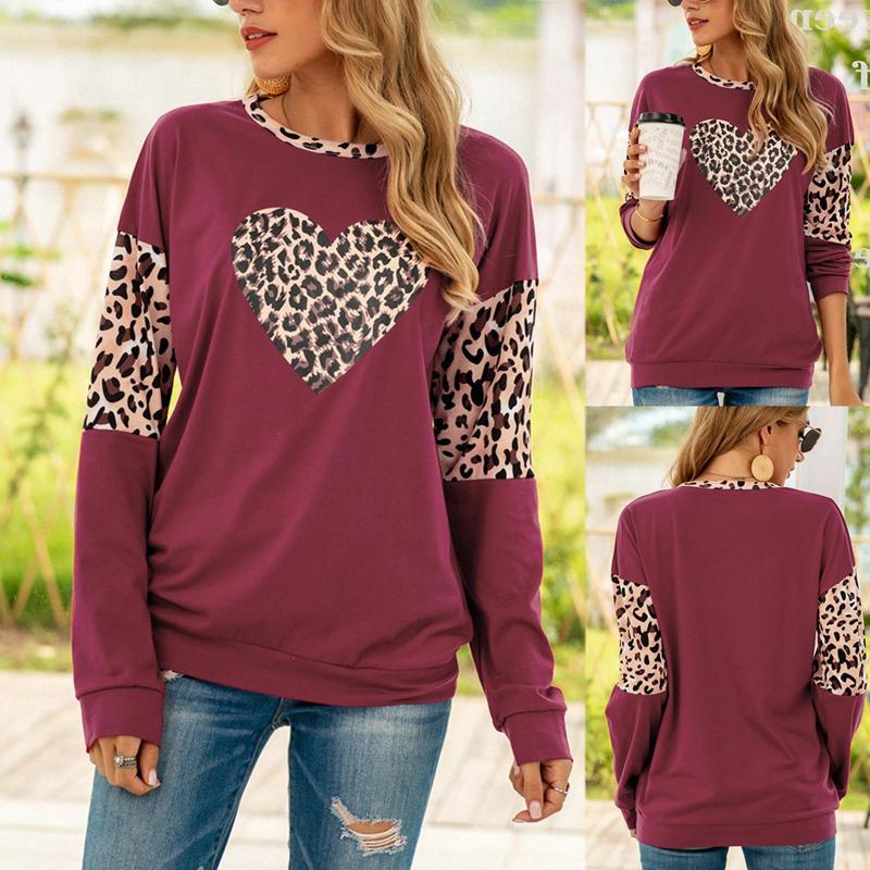 

Women's T Shirts Short Sleeve Women O-Neck Sweater Long Women's Print Blouse Tan Lace, Red
