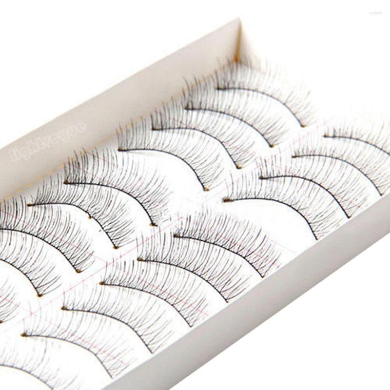 

False Eyelashes 10 Pairs Soft Natural Cross Handmade Eye Lashes Makeup Extension