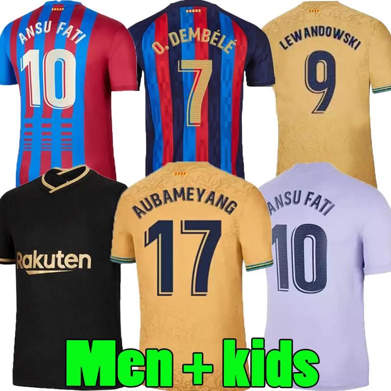 

Breathable barcelona away Camisetas de football soccer jersey LEWANDOWSKI ANSU FATI MEMPHIS PEDRI ADAMA FERRAN 2022 2023 GRIEZMANN F. DE JON, 22/23;home3