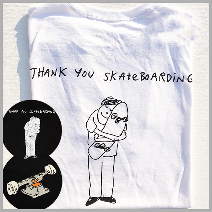 

Men' T Shirts Mens White Black Shirt For Men Skater Boy Thank You Skateboarding Streetwear Women Ikon Short Sleeve ShirtMen