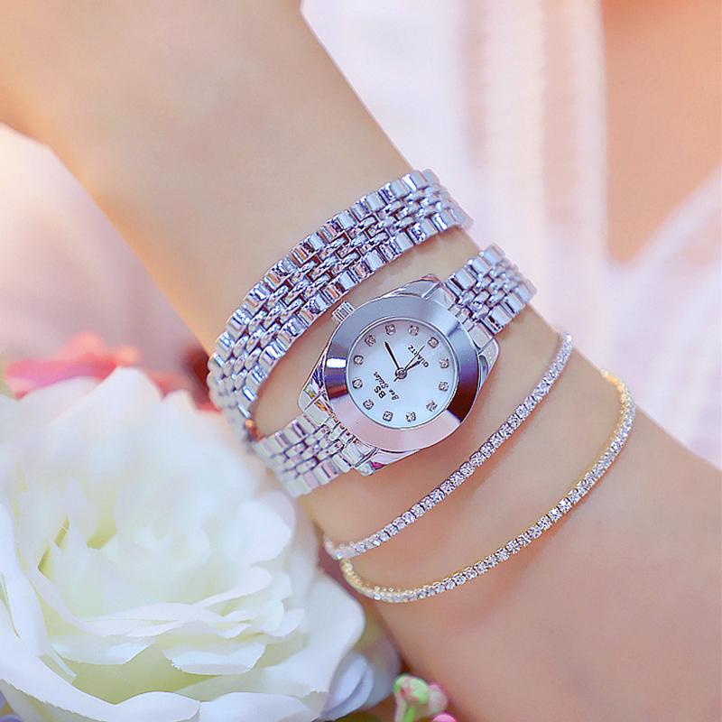 

Wristwatches Original Silver Watch Women Quartz Bracelet Ladies Luxury Female Watches Dress Montre Femme 2023Wristwatches WristwatchesWristw