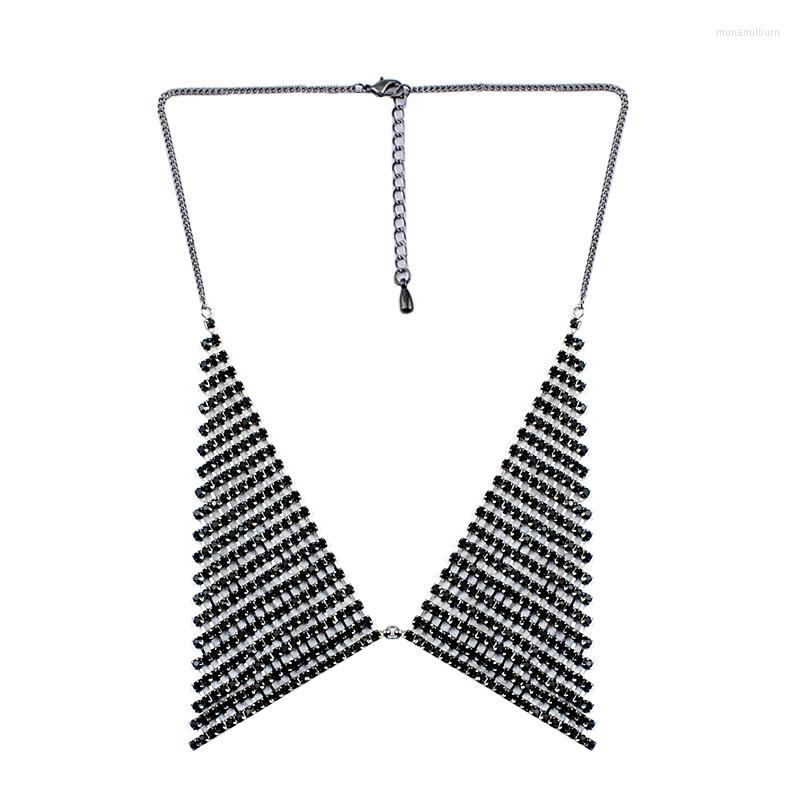 

Choker Fashion Collar Type Claw Chain Trendy Rhinestone Necklace Sticks Jewelry