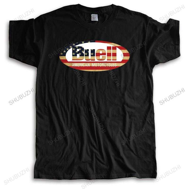 

Men's T-Shirts mens brand t-shirt black new o-neck tshirt fashion short sleeve BUELL MOTORCYCLE New Cotton streetwear tee-shirt male tees L230217, White