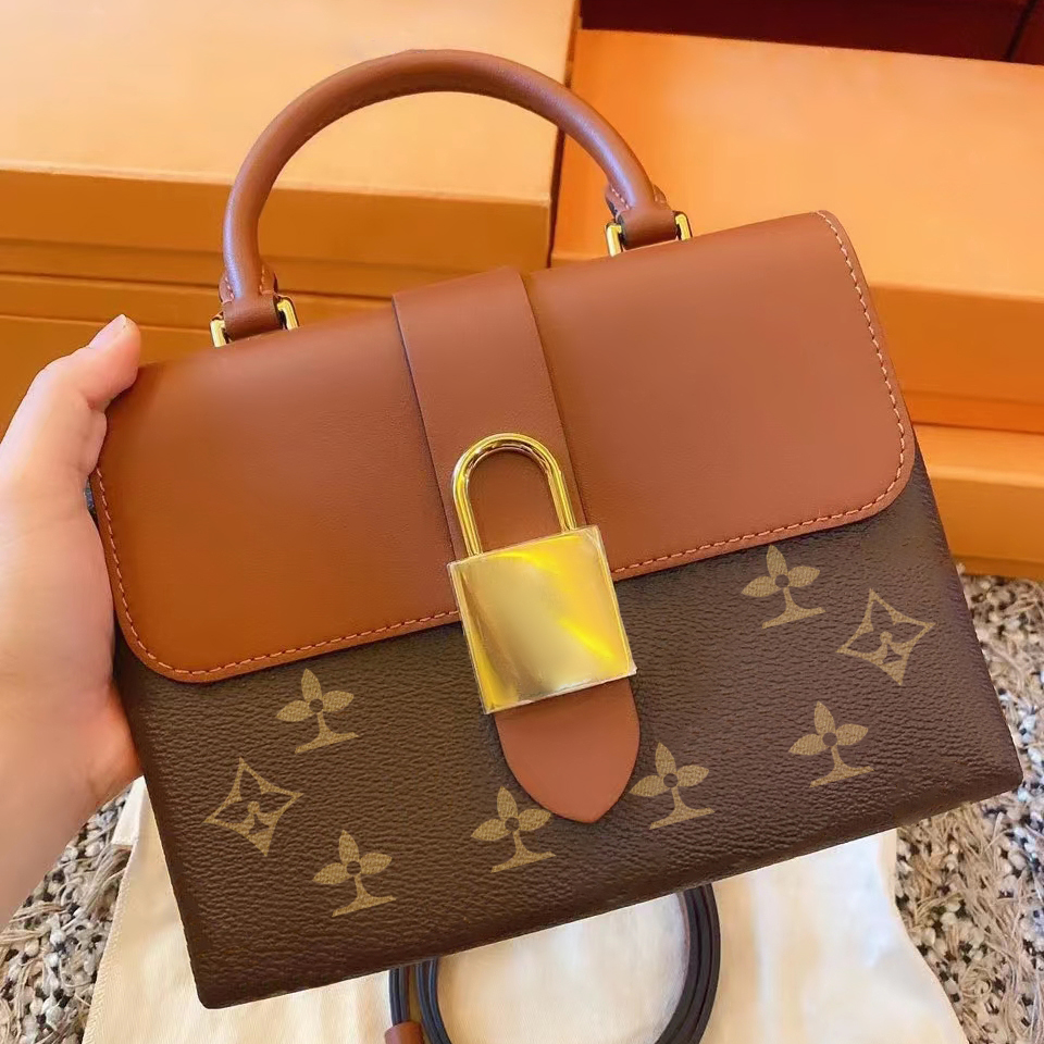 

M44141 crossbody Bags Luxury Designer handbags LOCKY BB tote pochette fashion Shoulder Bag top handle Women's men clutch handbag real leather wallet vintage famous, Mon0gram army green