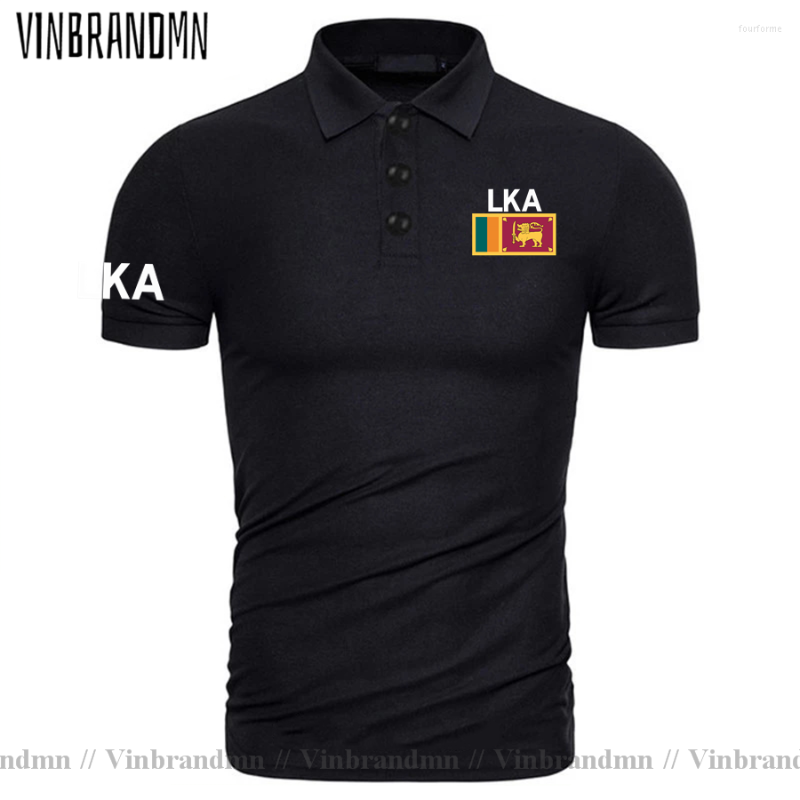 

Men's Polos Sri Lanka Lankan Polo Shirts Men Short Sleeve Shirt Brands Print For Country Pure Cotton Nation Team Flag Classic LKA Ceylon, Royal blue