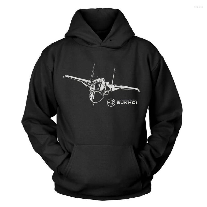 

Men' Hoodies Sukhoi Su-34 Kapuzenpullover Sweatshirts, Black