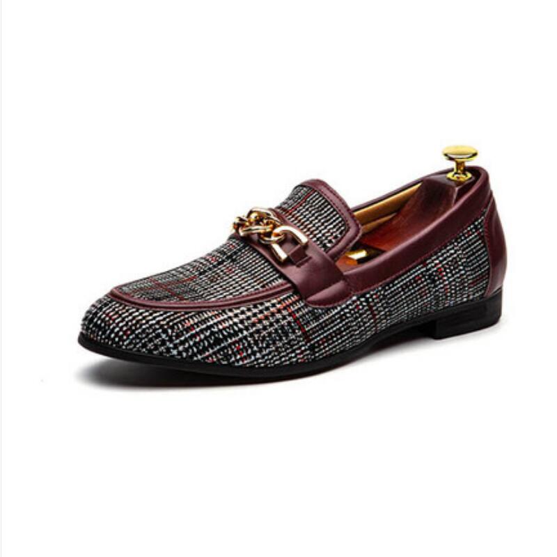 

New Stylish shoes loafers, handmade slobs, comfortable men's classic shoes.zapatillas hombre a15, Black