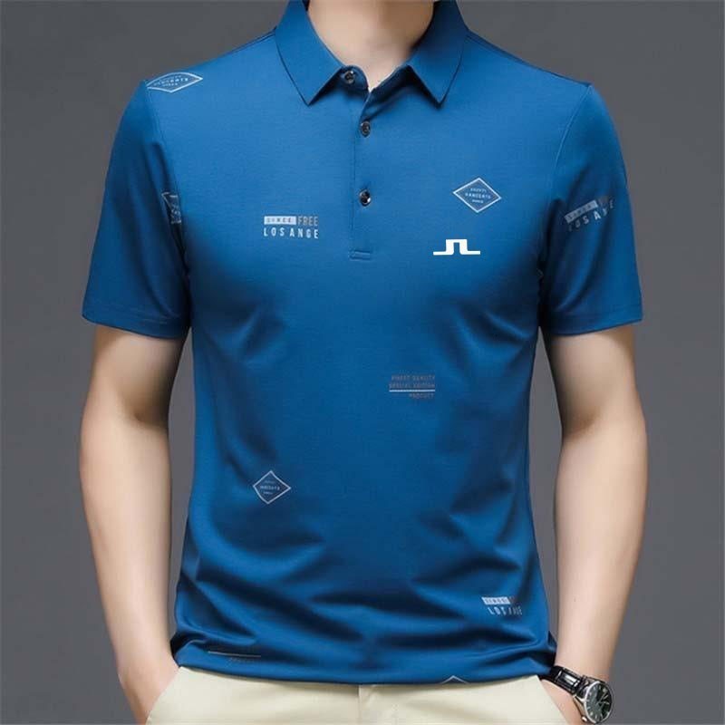 

Men's Polos Men's business golf wear summer sports simple men's short-sleeved T-shirt casual fashion outdoor golf polo shirt 230217