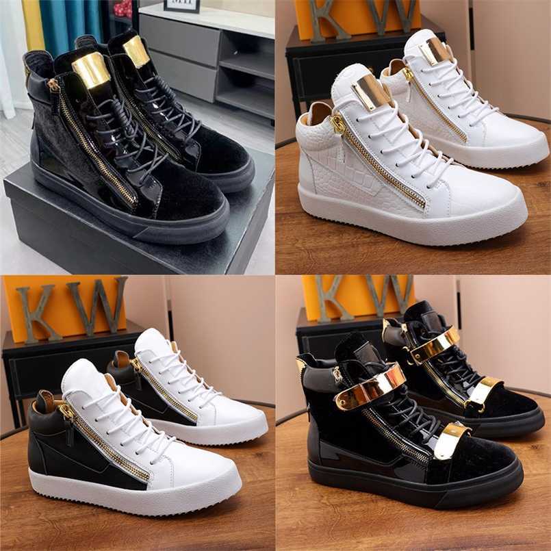 

Designer Kriss Sneakers Frankie Casual Shoes Men Women Zipper Claskin Black Velvet Heighten Shoe Luxury High Low-top Platform Trainers with boxLZGJ, Color 13