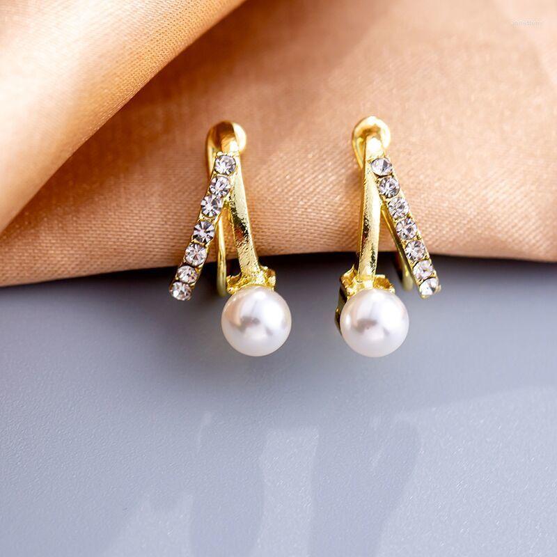 

Backs Earrings 2023 Ear Clips Without Pierced Female Retro Simple Clip On
