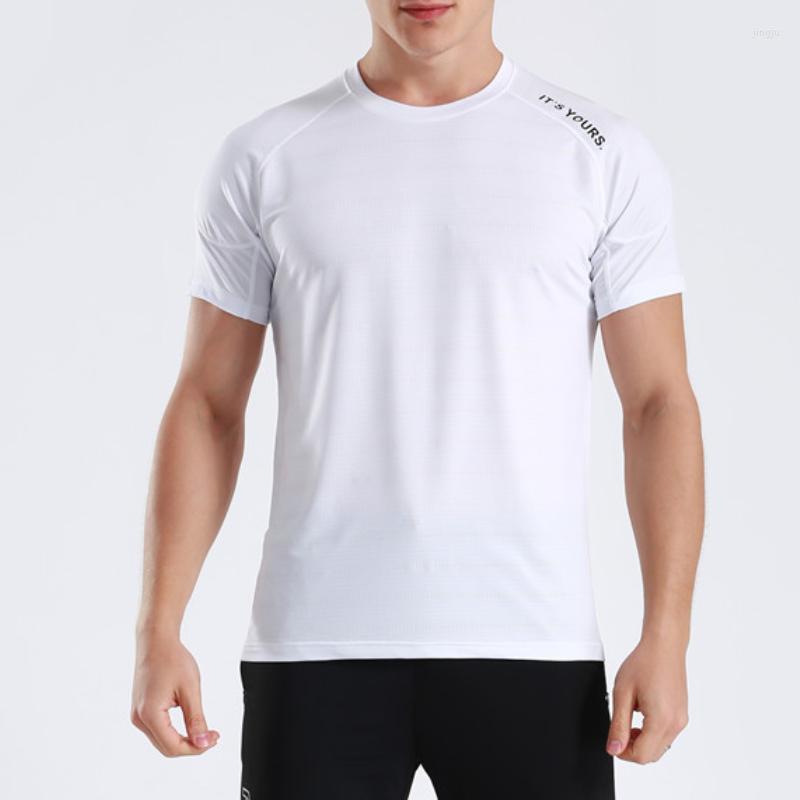 

Men's T Shirts Tshirts For Men Clothing Gym T-Shirt Running Sports Short Sleeve Shirt Mens White Solid Zm686