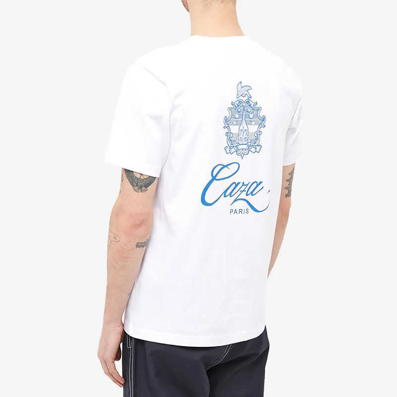 

23ss Casablanca Ivy International T Shirt Casual Cotton Tees Men and Women Loose Short Sleeve Tops Fashion Designer T-shirt, White