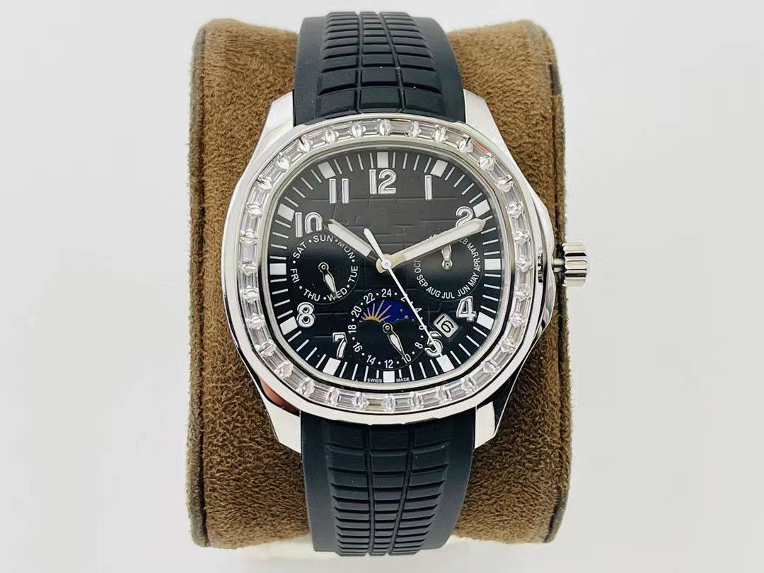 

Classic watch PPF manufacturer 9100 imported movement folding buckle rubber watchband sapphire glass mirror 40mm, Customize