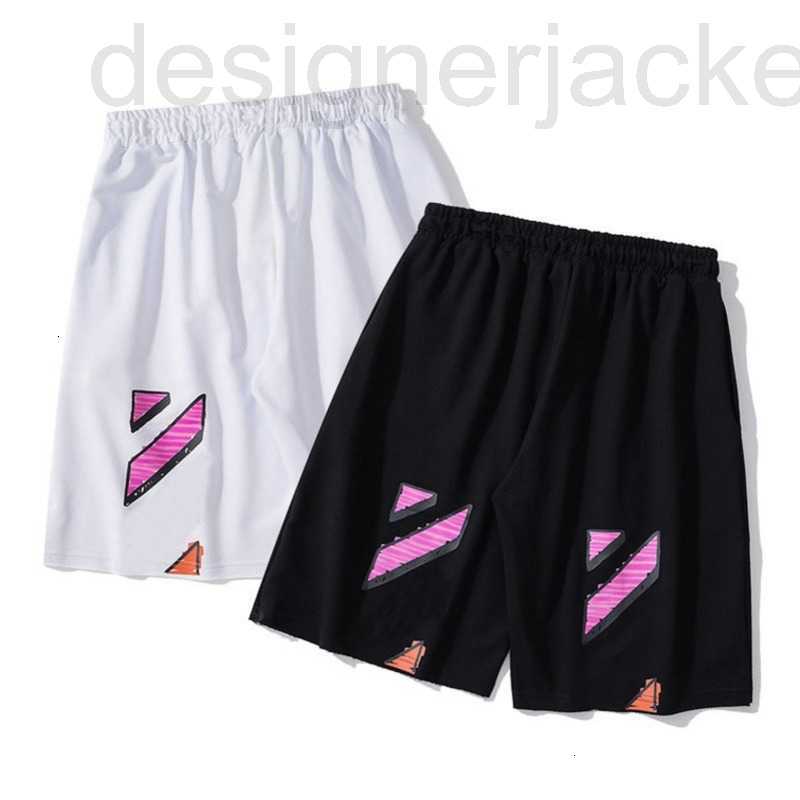 

Men's Shorts Designer Fashion Summer Brand Casual Sports Pants Loose Arrow Printed Reflective Stripe Black Gym Sweatpants BBV7