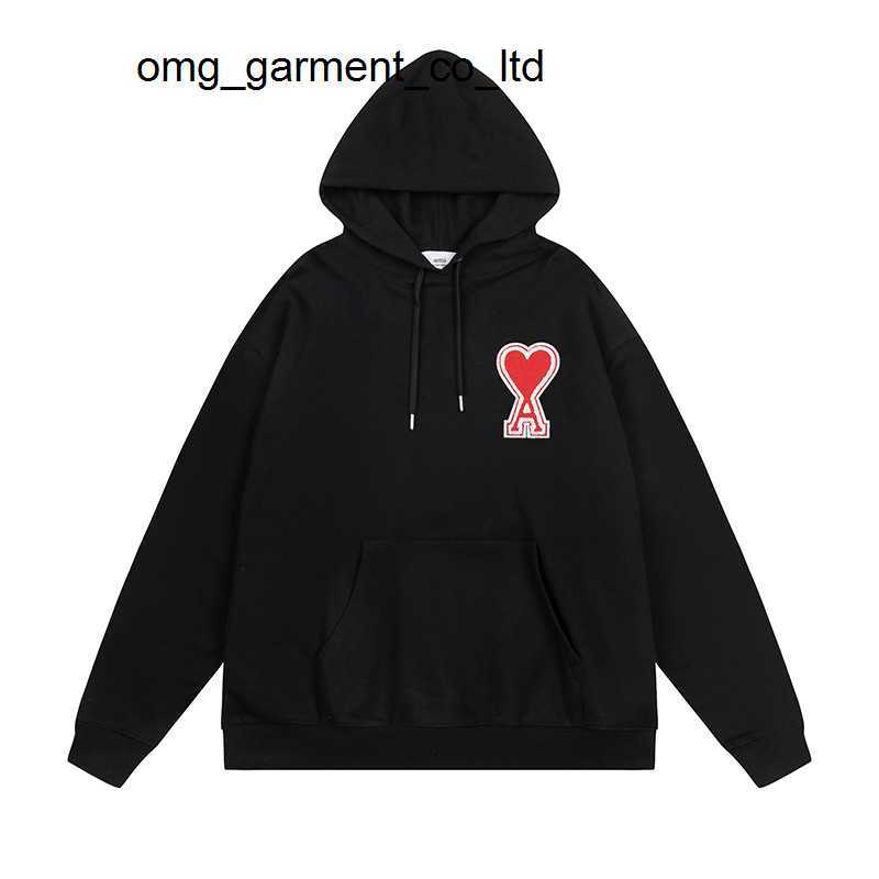 

designer hoodie sweater new embroidery letter hooded amis male female fashion brand losoe band hoodie coat, White heart