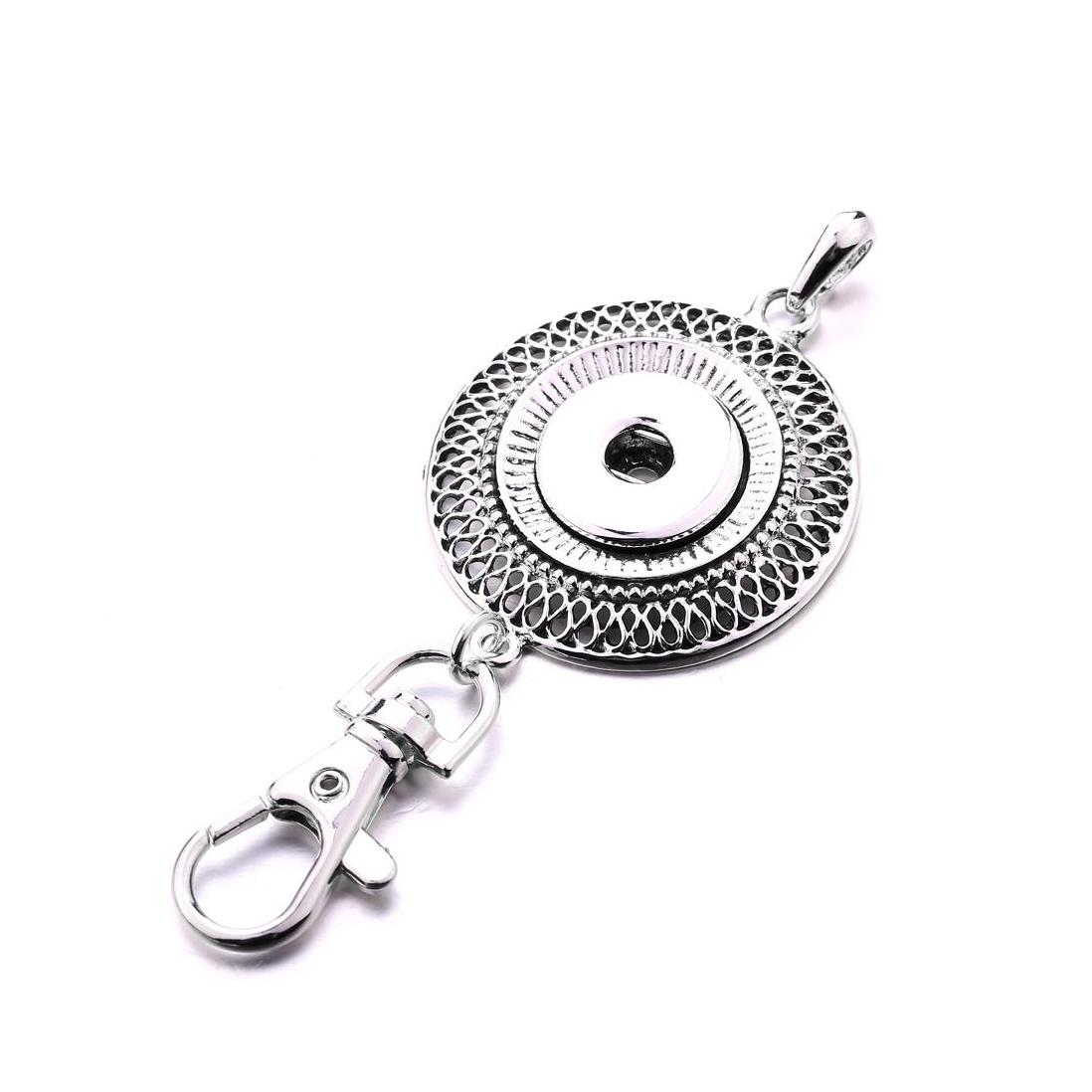 

Key Rings Metal 18Mm Snap Buttons Keychain Chain Car Bag Snaps Keyring For Women Men Jewelry Drop Delivery Dhu35