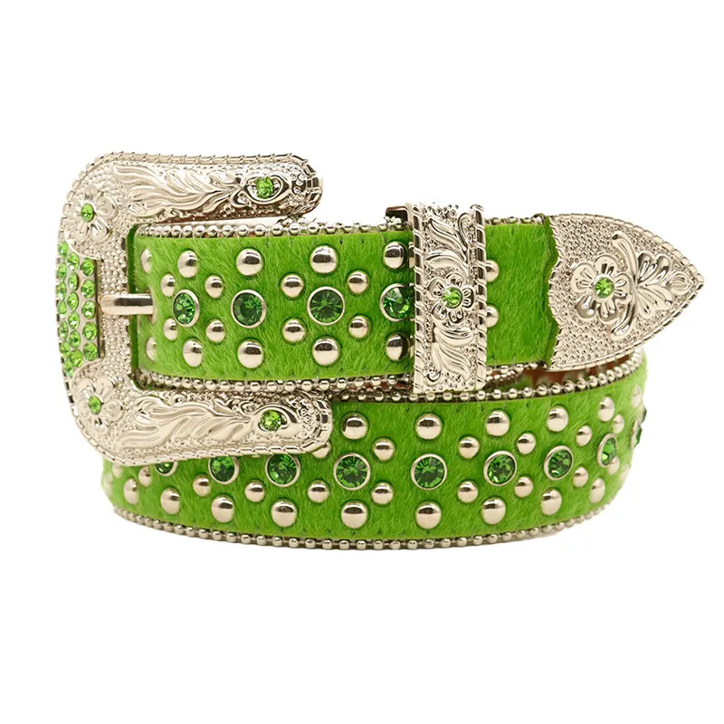 

Designer Bb Simon Belts for Men Women Shiny diamond belt Black on Black Blue white multicolour with bling rhinestones as gift, Belt and box
