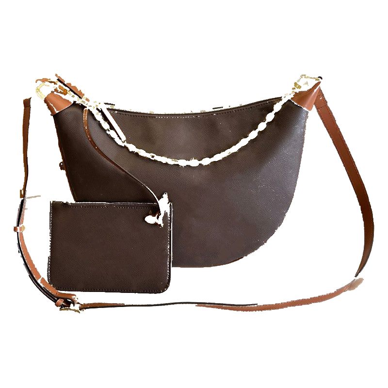 leather tote bag Designer Loop Hobo Women Marel Shoulder Crossbody Bags Luxury Fashion Chain Handbags M46311 Half Moon Leather Bag black over the sh