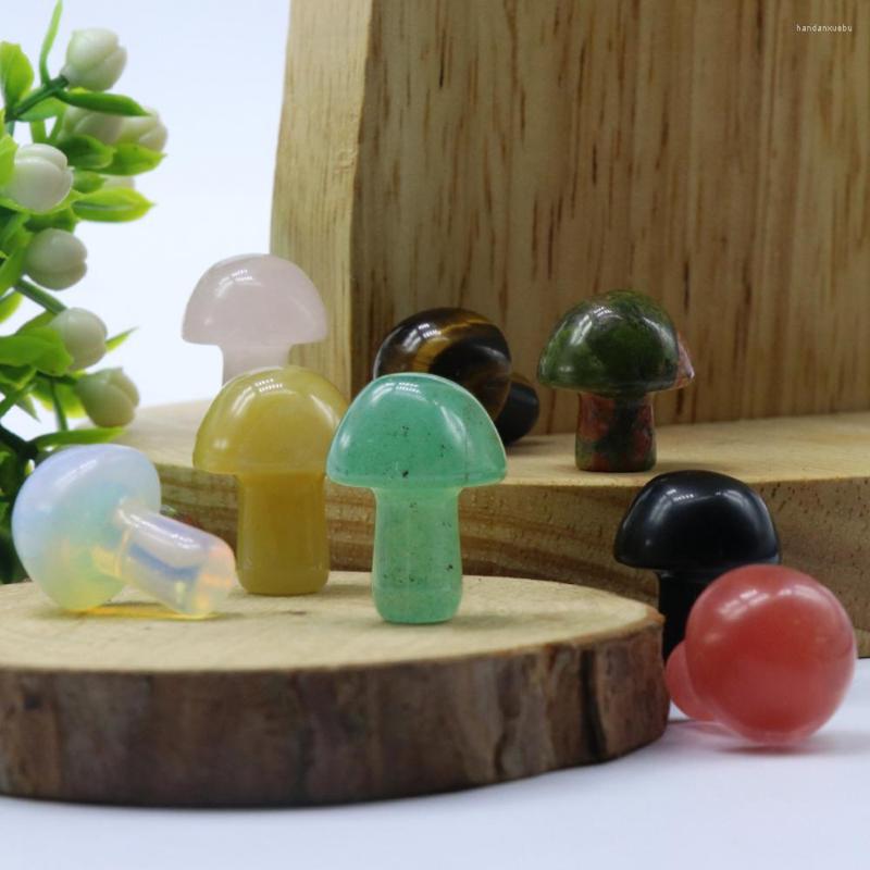 

Charms Natural Crystals Stone Furnishing Articles Little Mushroom Shape Rough Rock Reiki Healing Home Decoration Gift