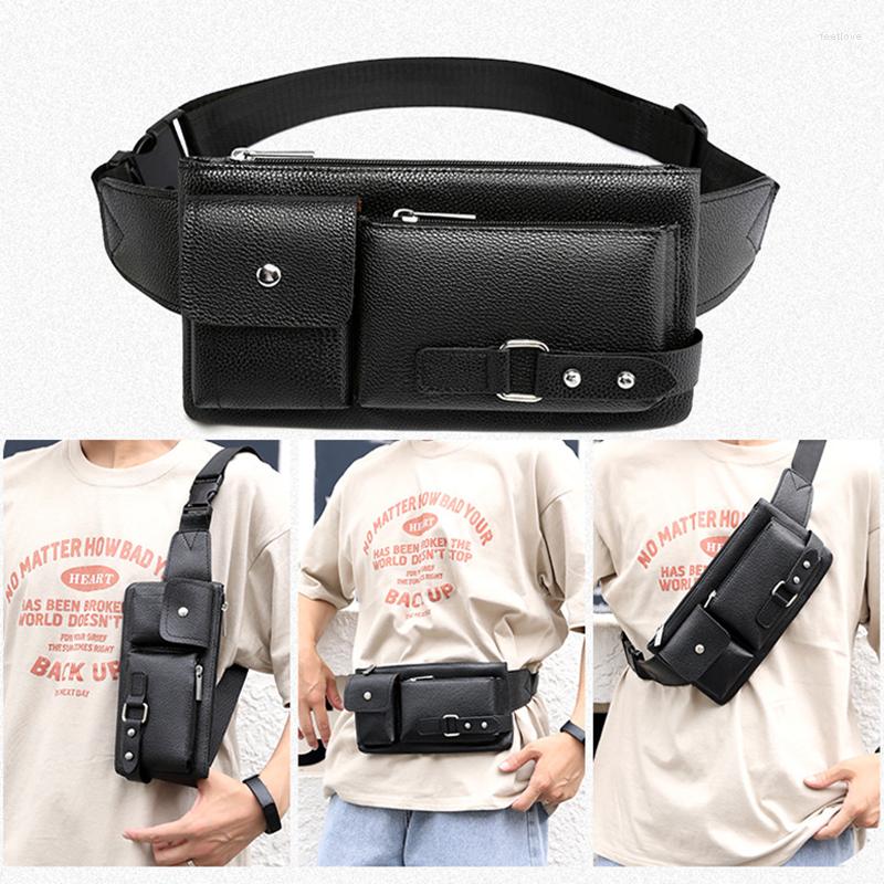 

Duffel Bags Waist Messenger Bag Multifunctional Casual Portable Shoulder For Travel Motorcycle XIN-, Small black
