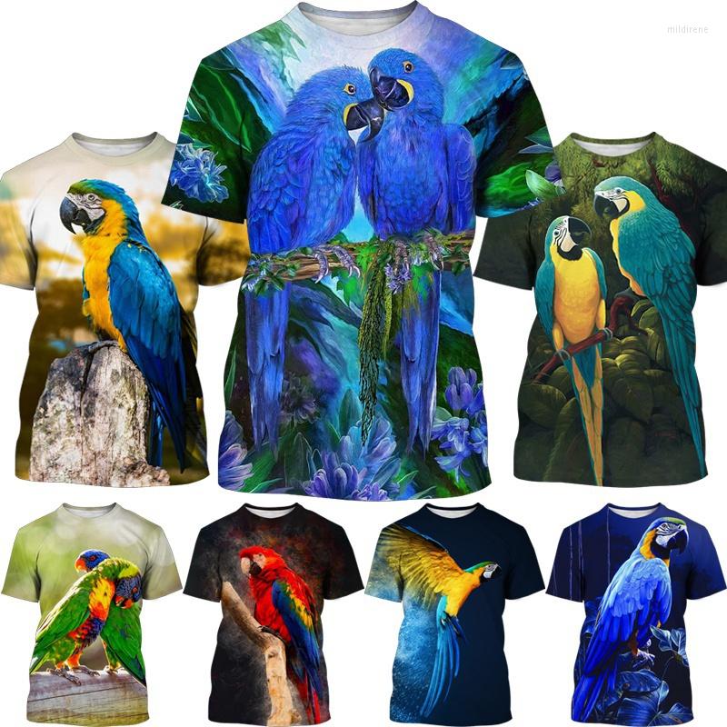 

Men's T Shirts Summer Fashion Cute Cartoon Animal Bird 3D Printing T-shirt Unisex Comfortable Casual Short-sleeved Top, Orange