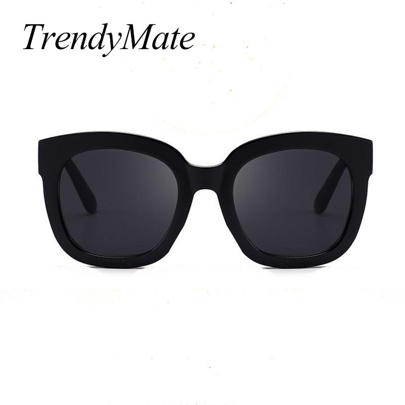 

Sunglasses Trendymate Oversized Square Women Men Luxury Designer Shades Eyewear Vintage Sun Glasses UV400 Black 5546