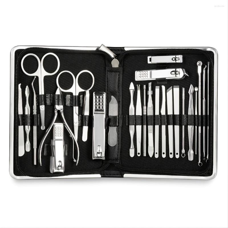 

Nail Art Kits Manicure Set Pedicure Kit 26 Pieces Professional Clippers Stainless Steel Care For Gift
