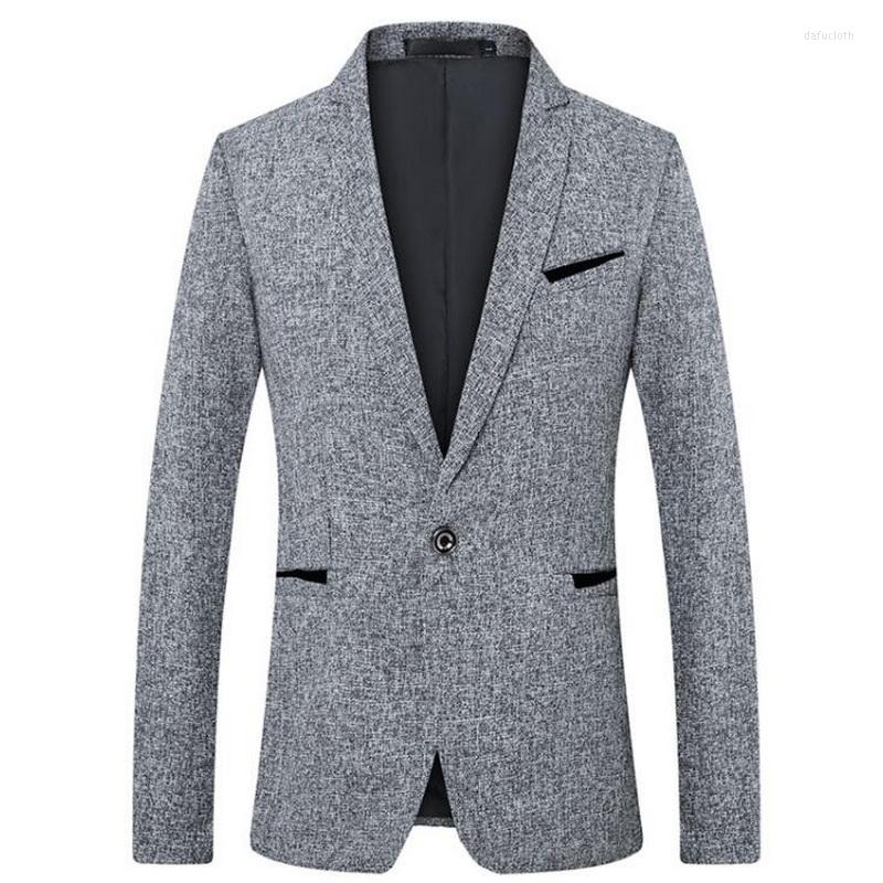 

Men's Suits Men Blazers Brand Slim Fit Casual Fashion Suit Mens High Quality Business Jacket Asia Size M-5XL, Black