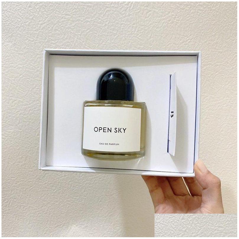 

Solid Perfume Byredo Open Sky 100Ml Per Man Woman Fragrance Classic Uni Eau De Parfum Spray Top Quality Drop Delivery Health Beauty Dhs8H