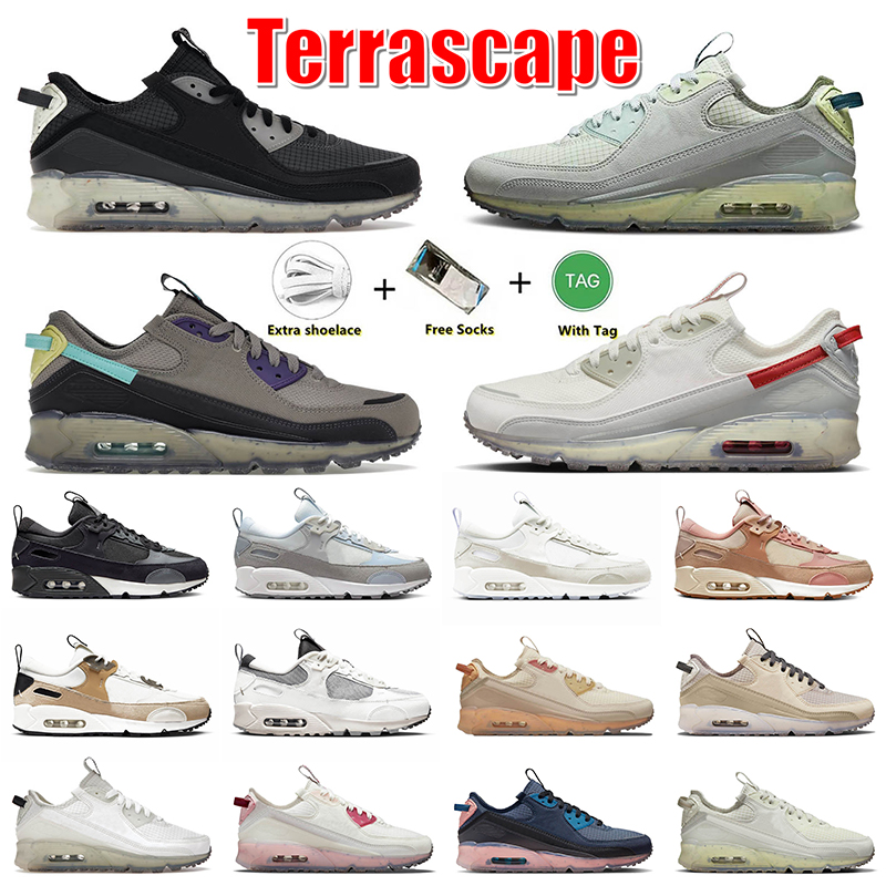 

Terrascape 90 OG Running Shoes 90s Black Lime Ice Dark Teal Green Seafoam Moon Fossil Light Menta University Red Futura Sky Grey Wolf Mens Women Sneakers 36-45, B13 pomegranate 40-45