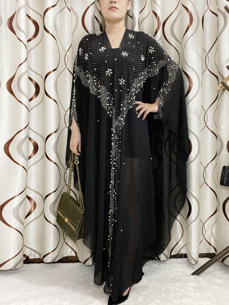

Ethnic Clothing Abayas For Women Dubai Ramadan 2023 Muslim Open Abaya Set Auger African Maxi Novelty Robe Femme Musulmane Turkey With Hat