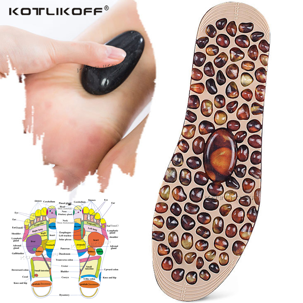 

Shoe Parts Accessories KOTLIKOFF Soft Rubber Cobblestone Therapy Acupressure Pad Feet Massager Insole For Shoes Insoles Improve Blood Circulation 230217