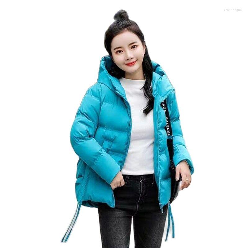 

Women's Trench Coats 2023 Causal Ladies Padded Jacket Short Autumn Winter Wadded Women Hooded Bread Female Large Size Parkas Overcoat, Red