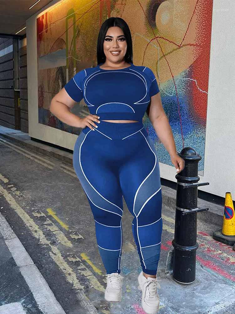

Tracksuits Women Tracksuit 2 Piece Set Plus Size Pants Suit Casual Slimming Leggings Summer Sets Womens Outfits Wholesale Bulk Drop, Black