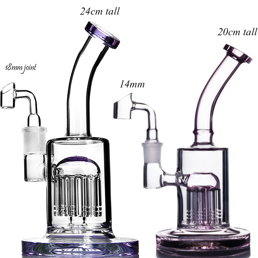 

7.8 inchs New Glass Bong Arm Tree Perc hookahs Glass Water PIpes Smoking Water Bongs Dab Rigs Oil