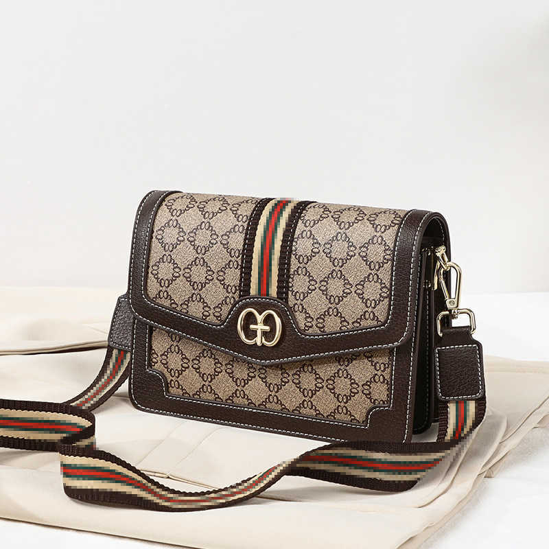 

Viney bag spring and summer new casual Shoulder Bag Messenger versatile women's small square Purse Outlet, Brown7