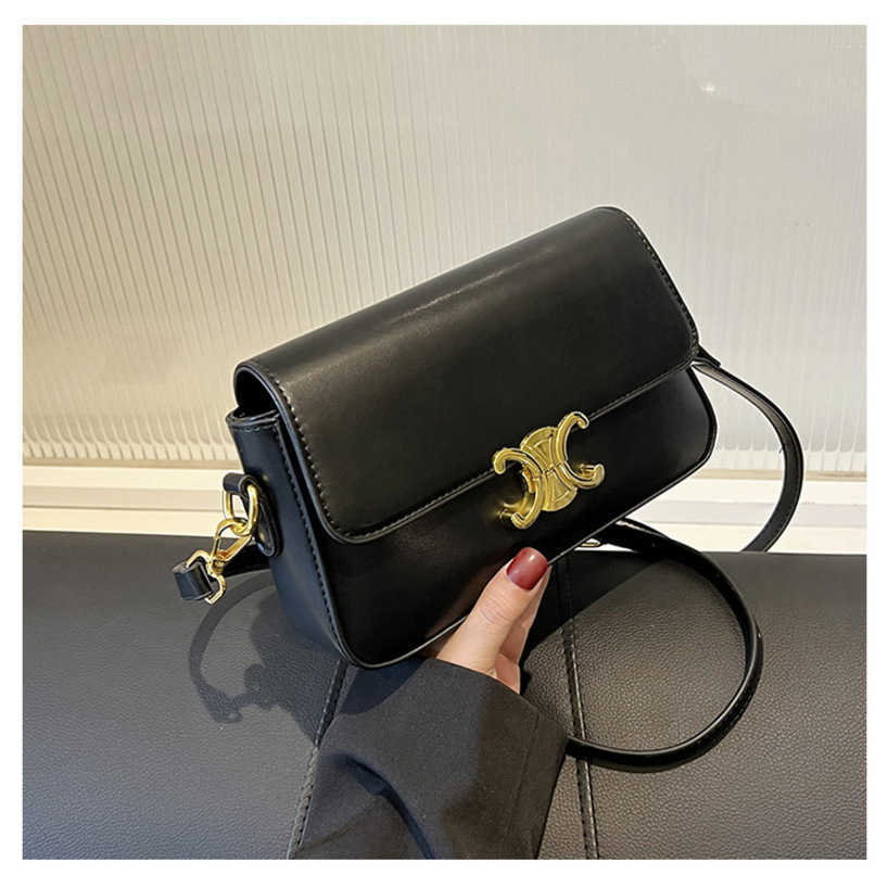 

Ladies Bags 47%off New Fashion winter simple shoulder texture small square portable versatile women's bag Design Handbags for Women, Black6