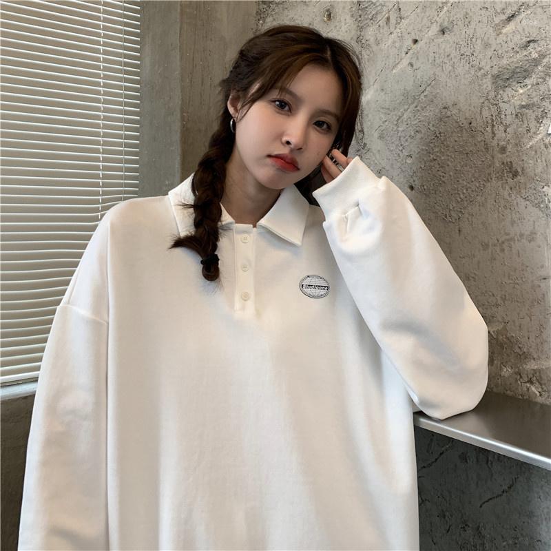 

Women's Polos Real Po Of Autumn Clothing Simple Collar Sweater For Women, White