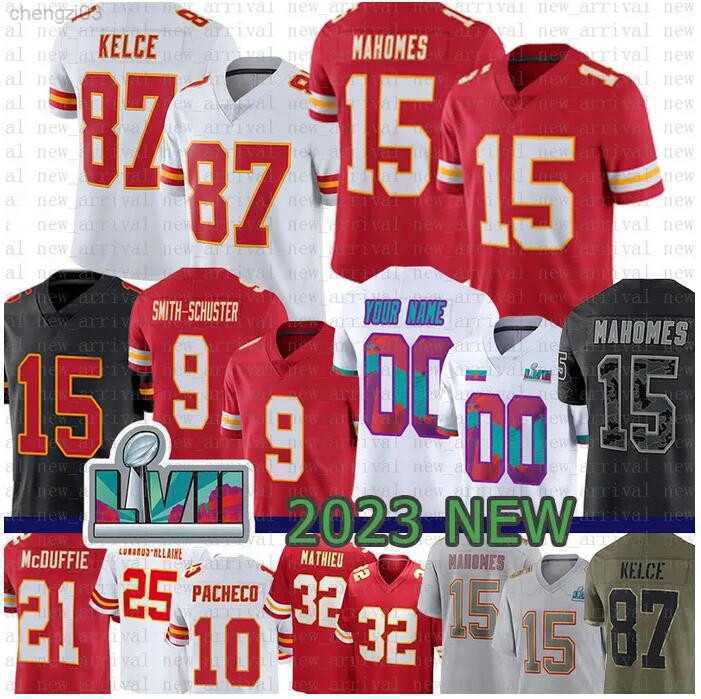 

Football Jersey Kansas''City''Chiefs''15 Patrick Mahomes 10 Isiah Pacheco 83 Noah Gray 32 Nick Bolton 20 Justin Reid 38 L'Jarius Sneed 87 Travis Kelce, Color