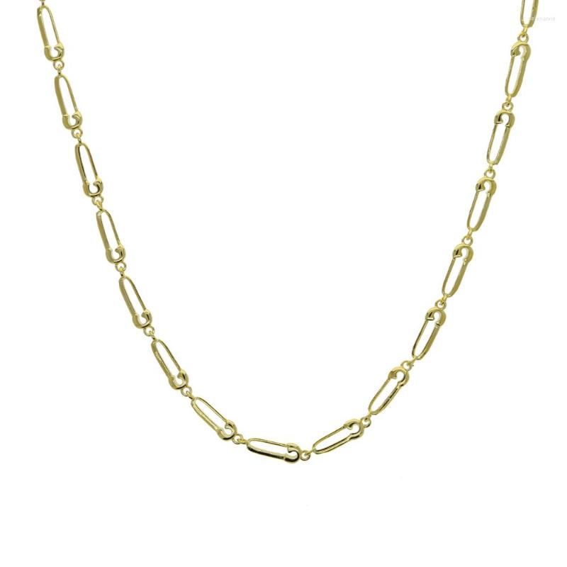 

Chains Necklace Chain Cuban Link Gold Silver Pure Color Jewelry Titanium Metal Stainless Steel Fashion For Men And Women