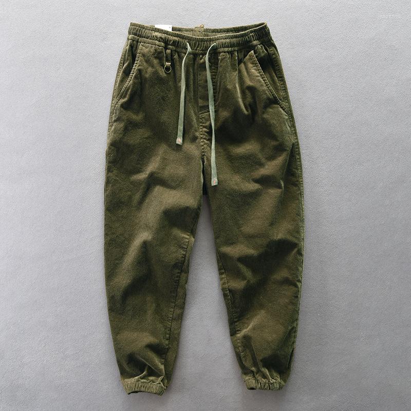 

Men's Pants Corduroy Harem For Men Fashion 2023 Baggy Cotton Hip Hop Joggers Japanese Streetwear Trousers Male Cargo Man, Brown