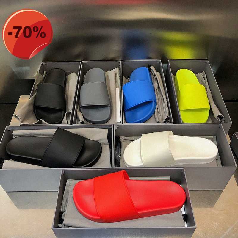 

Sandals fashion Pool 2023 Slide sandal Rubber Trainers designer Mens Slipper black Flip Flop Round Non-slip Women Casual Sandals Shoespja7#