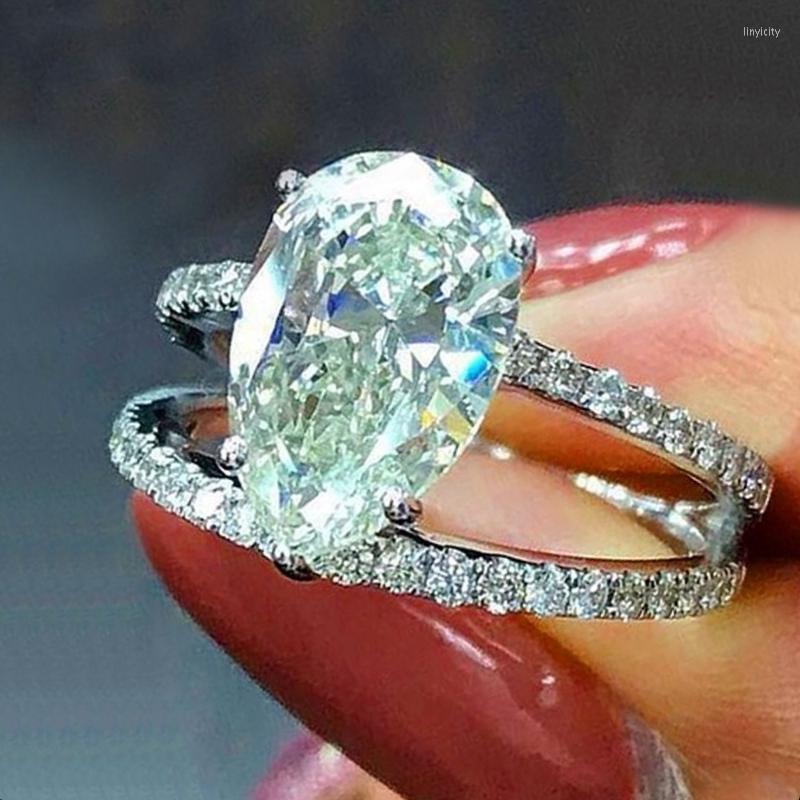 

Wedding Rings CAOSHI Delicate Female Engagement Shining Bright Crystal Accessories Trendy Charming Gift Bands Fashion Jewelry