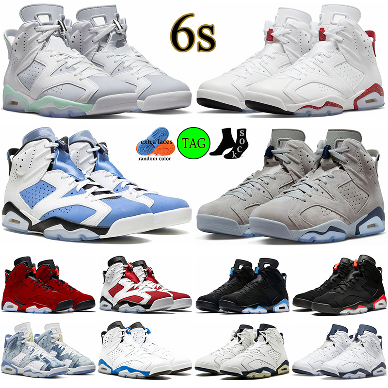 

Jumpman 6 6s Basketball Shoes Toro University Blue Georgetown Mint Foam Acid Wash Denim Cactus Jack Carmine UNC Midnight Navy Maroon Mens Trainers Sports Sneakers, #6