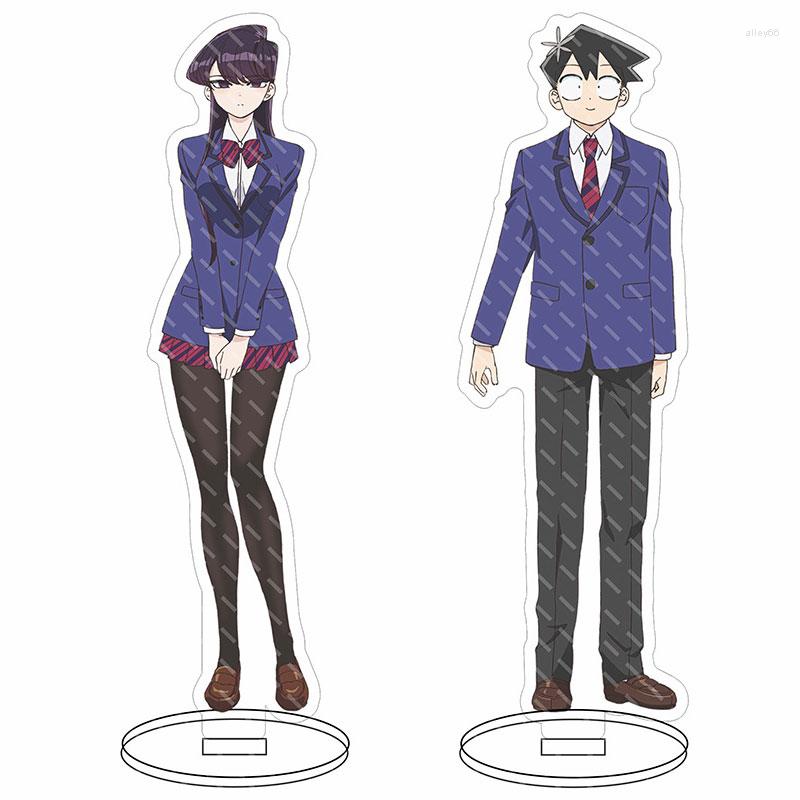 

Keychains Komi Can't Communicate Acrylic Figures Shouko Hitohito Anime Character Stand Model Fans Gift