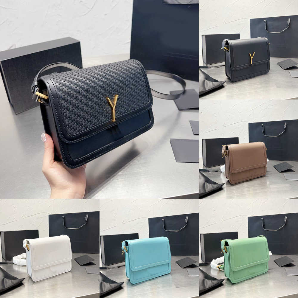 

Designers Crossbody Bags YLetter Vintage Designer Bag Cross Body Women Woven Flip Tofu Bag Tote Purse Handbag Underarm Shoulder Bags Wallet 221122, Black 2--23x14cm