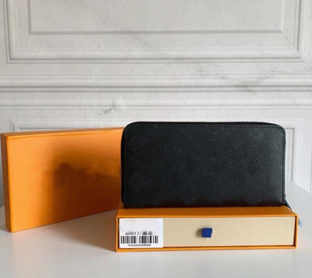 

M60017 fashion women designer wallet black empreinte clutch lady ladies long leather single zipper wallets for men classical coin purse card holder, 3black flower