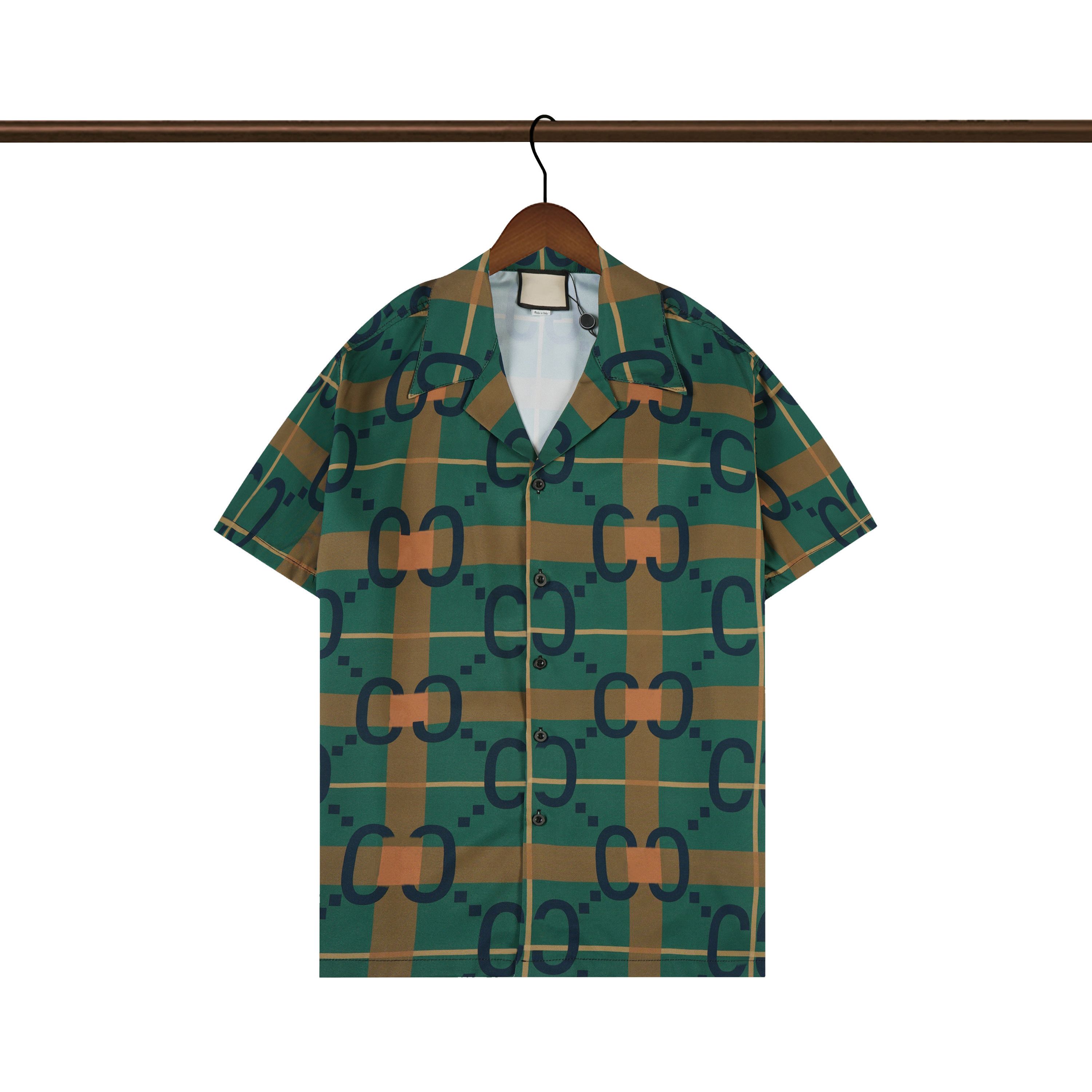 

Men's Casual Shirts Shirt Men's Summer Holiday Beach Short-sleeved Oil Painting Printing Me, Customize